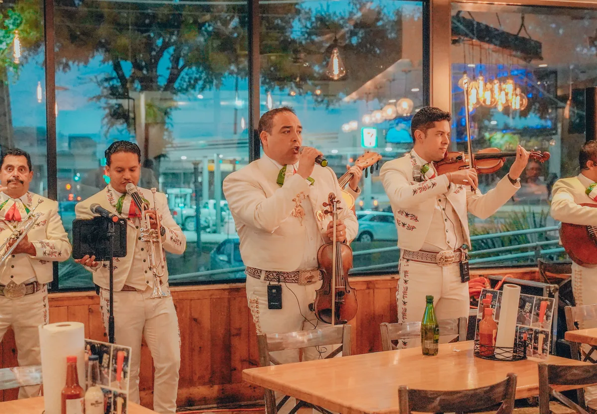 Live Mariachi band performing at Seafood Shack NW Hwy