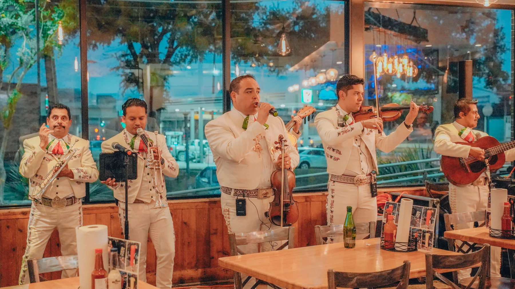 Our mariachi band performing at NW Hwy