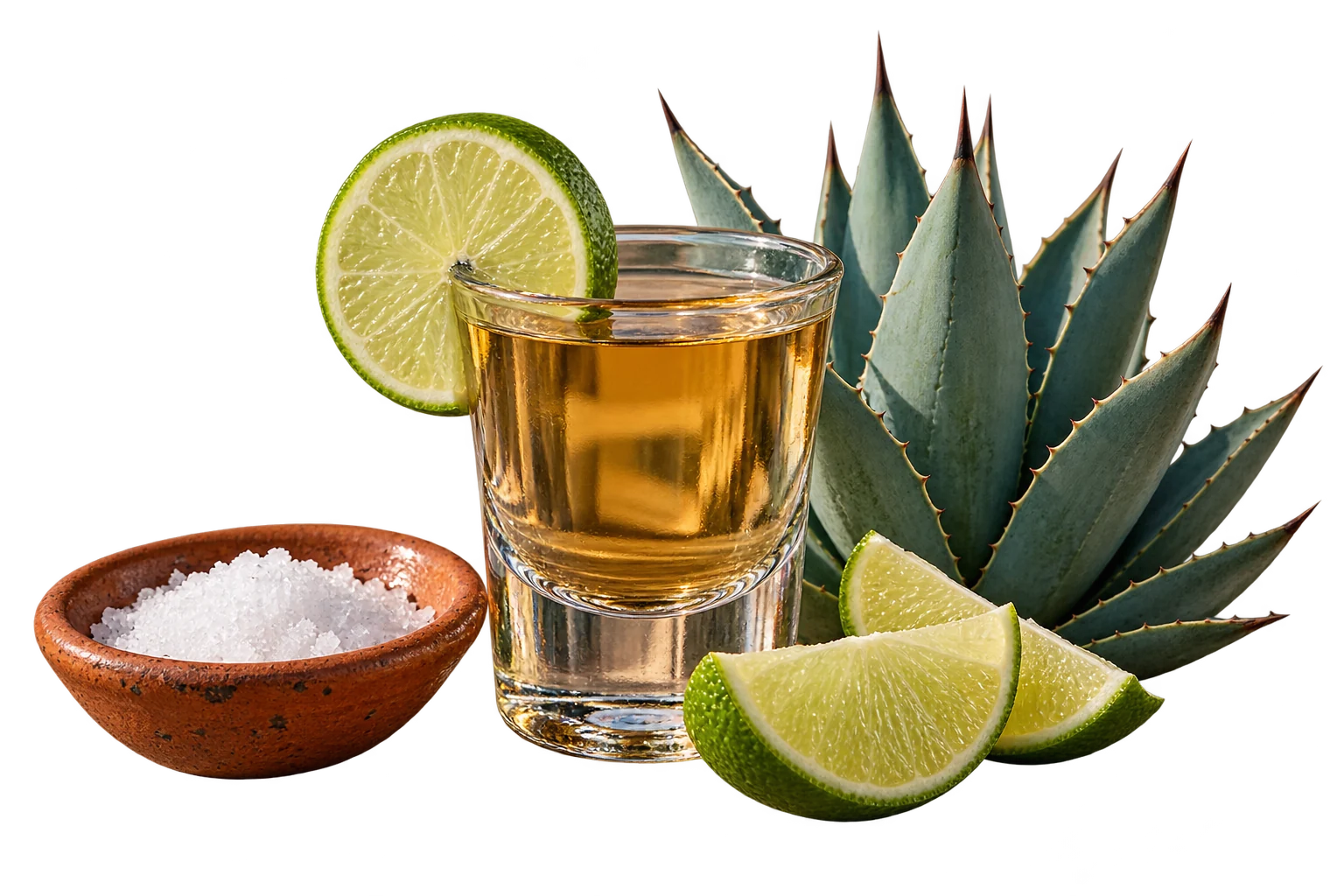 Amber tequila with fresh lime, sea salt and agave